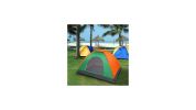 Waterproof Camping Dome Tent for Hiking and Survival - Orange & Green