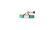 Double Door Camping Dome Tent in Orange and Green for 2-Person Use