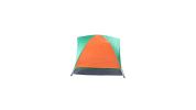 Double Door Camping Dome Tent in Orange and Green for 2-Person Use