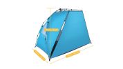 Fiberglass Pole O X ford Cloth Quick-Open Tent -Blue