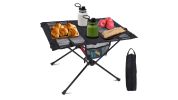 Portable Folding Camping Table Foldable Beach Table Aluminum Alloy Frame with 2