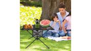 Portable Folding Camping Table Foldable Beach Table Aluminum Alloy Frame with 2