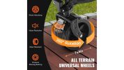 VEVOR Foldable Double Decker Wagon 400L Collapsible Wagon Cart with AllTerrain