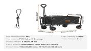 All-Terrain Collapsible Utility Wagon – 220 lb Capacity