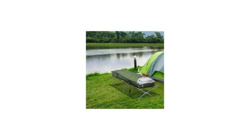 All-in-One Camping Combo: Cot, Air Mattress, Sleeping Bag & Accessories