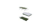 All-in-One Camping Combo: Cot, Air Mattress, Sleeping Bag & Accessories