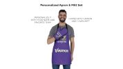 Offical NFL - Vikings Apron & BBQ Mitt Set