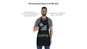 Offical NFL - Saints Apron & BBQ Mitt Set