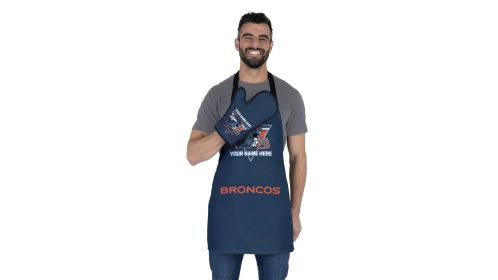 Offical NFL - Broncos Apron & BBQ Mitt Set