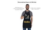 Offical NFL - Steelers Apron & BBQ Mitt Set