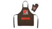 Offical NFL - Browns Apron & BBQ Mitt Set
