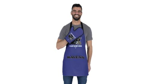 Offical NFL - Ravens Apron & BBQ Mitt Set