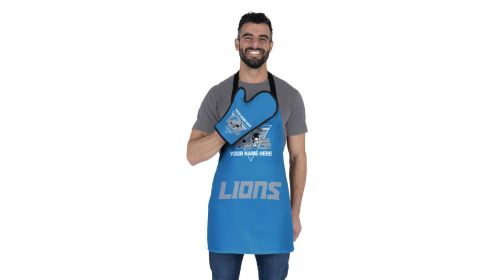 Offical NFL - Lions Apron & BBQ Mitt Set