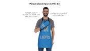 Offical NFL - Lions Apron & BBQ Mitt Set
