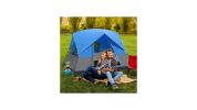 Outdoor Camping Tent with Removable Floor Mat for 3-Person Shelter