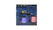 Folding Camping Table Set with Retractable LED Stools - 3 Piece