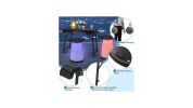 Folding Camping Table Set with Retractable LED Stools - 3 Piece