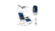 Oversize Folding Adjustable Padded Zero Gravity Lounge Chair