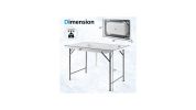 Folding Ice Bin Table with Skirt for Camping and Outdoor Parties