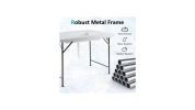 Folding Ice Bin Table with Skirt for Camping and Outdoor Parties