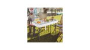 Plastic Party Ice Folding Table with Matching Skirt