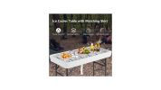 Plastic Party Ice Folding Table with Matching Skirt