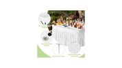 Plastic Party Ice Folding Table with Matching Skirt