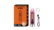 Small Mini Pocket LED Flashlight Torch Keychain Light Rechargeable Lamp BORUiT