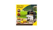2-Layer Pizza Oven with Removable Cooking Rack 