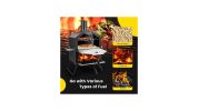 2-Layer Pizza Oven with Removable Cooking Rack 