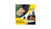 2-Layer Pizza Oven with Removable Cooking Rack 