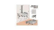 Portable Stainless Steel Outdoor Pizza Oven with 12 Inch Pizza Stone