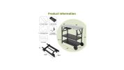 Foldable Outdoor Cart on 2 Wheels with Phone Holder