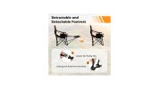 Camping Chair with Footrest and Carry Bag for Lounge Comfort