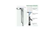 Height Adjustable Folding Table for Camping and Outdoor Events