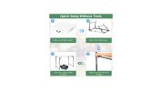 Height Adjustable Folding Table for Camping and Outdoor Events