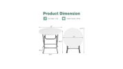 Round Foldable Lightweight Table with Double Lockable Doors