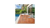 Round Foldable Lightweight Table with Double Lockable Doors