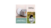 Round Foldable Lightweight Table with Double Lockable Doors