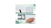 Round Foldable Lightweight Table with Double Lockable Doors