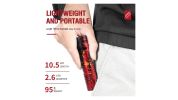 Mini Pocket LED Flashlight Clip On Rechargeable Torch Light Lamp Camping Hiking