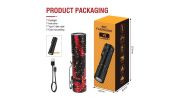 Mini Pocket LED Flashlight Clip On Rechargeable Torch Light Lamp Camping Hiking