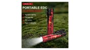 Mini Pocket LED Flashlight Clip On Rechargeable Torch Light Lamp Camping Hiking