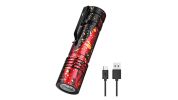 Mini Pocket LED Flashlight Clip On Rechargeable Torch Light Lamp Camping Hiking