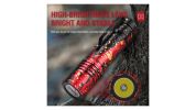 Mini Pocket LED Flashlight Clip On Rechargeable Torch Light Lamp Camping Hiking