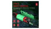 Mini Pocket LED Flashlight Clip On Rechargeable Torch Light Lamp Camping Hiking