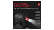 Mini Pocket LED Flashlight Clip On Rechargeable Torch Light Lamp Camping Hiking