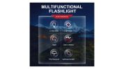 Mini Pocket LED Flashlight Clip On Rechargeable Torch Light Lamp Camping Hiking