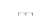 Courtyard Foldable Bench for Outdoor Use - 6FT