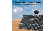GOFORT 100W 18V Portable Solar Panel Foldable Solar Charger with 5V USB QC 3